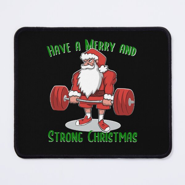 Item preview, Powerlifting Santa Deadlift Santa Have a Merry and Strong Christmas designed and sold by SusanaDesigns.