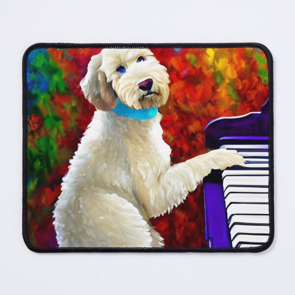Item preview, Goldendoodle Playing Piano designed and sold by GwendolynFrost.