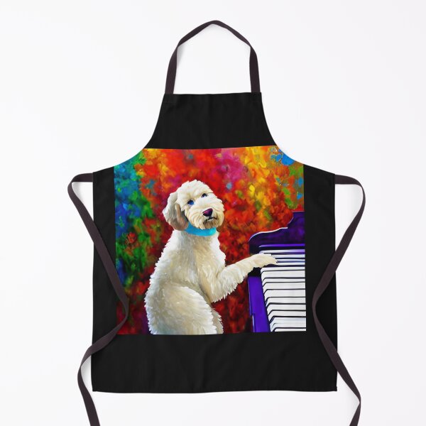 Item preview, Goldendoodle Playing Piano designed and sold by GwendolynFrost.