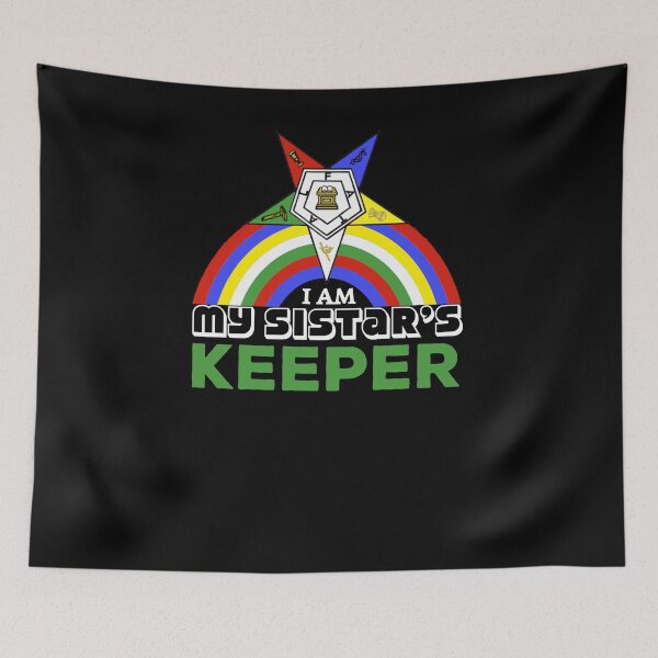 Item preview, OES Order Of The Eastern Star Logo I Am My Sistar's Keeper designed and sold by TopTeeShop.