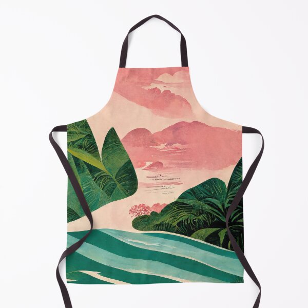 Artikelvorschau, Tropical I - Landschaft im Vintage-Grafikstil entworfen und verkauft von NickMateo.