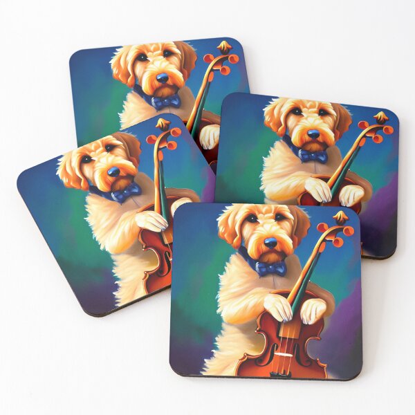 Item preview, Goldendoodle Playing Violin designed and sold by GwendolynFrost.
