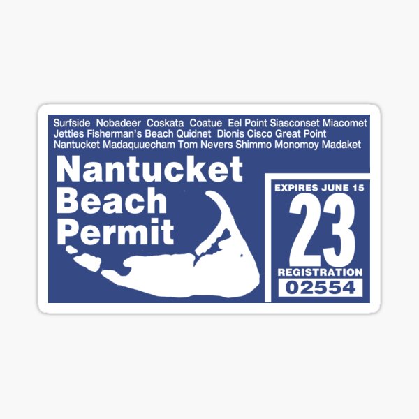 Nantucket 2024 Beach Permit Trucker Hat Patina Green