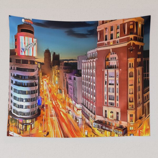 Item preview, Madrid by night (Painting) designed and sold by cmphotographs.