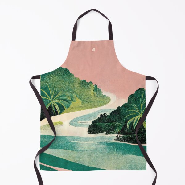 Artikelvorschau, Tropical III - Landschaft im Vintage-Grafikstil entworfen und verkauft von NickMateo.
