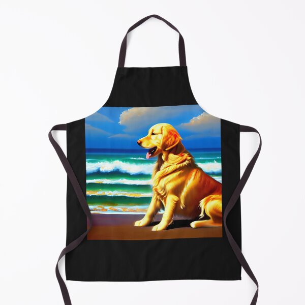 Item preview, Golden Retriever Beach Art designed and sold by GwendolynFrost.