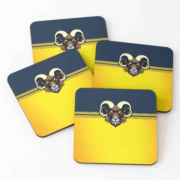 Item preview, Ram Yellow Navy Blue Aries designed and sold by Yiorgos Designs.