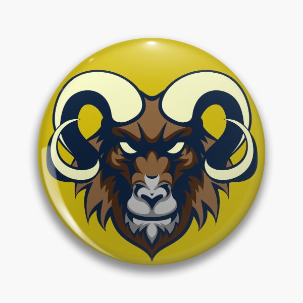Item preview, Ram Yellow Navy Blue Aries designed and sold by Yiorgos Designs.