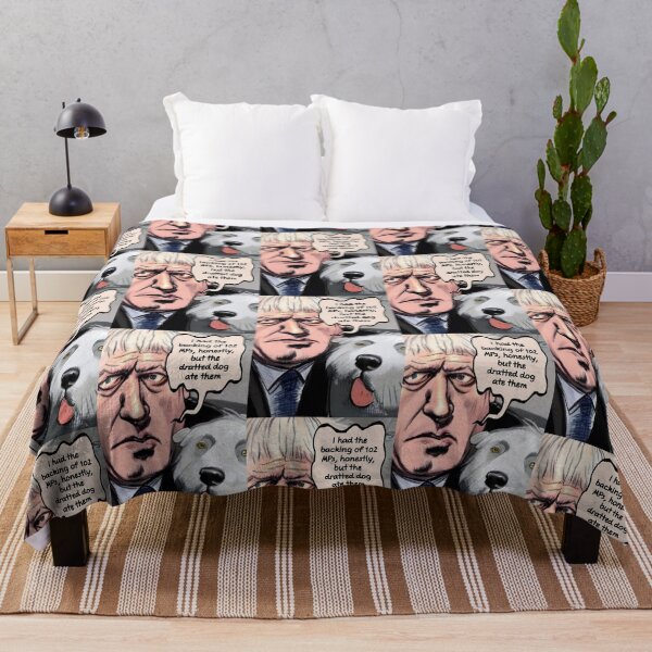 Item preview, I had the backing of 102 MPs, honestly (#02) Boris Johnson & Dilyn designed and sold by SolidEarthArt.