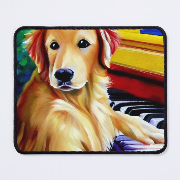 Item preview, Golden Retriever Playing Piano designed and sold by GwendolynFrost.