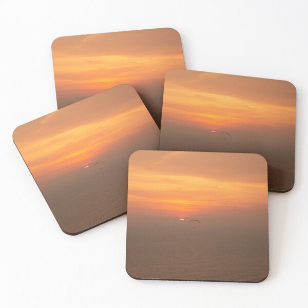 Item preview, Bright golden sunset over the sea with one paraglider designed and sold by kall3bu.