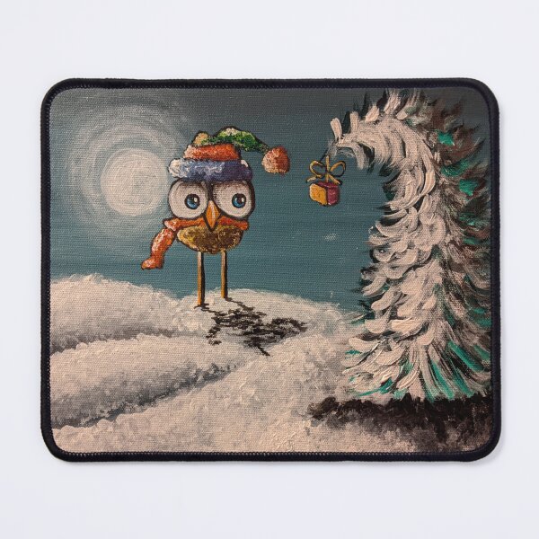 Item preview, Groovy Owl gets a Christmas present  designed and sold by Riffraff81572.