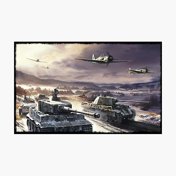 Item preview, WWII Tanks, Planes On Snowy Terrain designed and sold by AssetMagpie.