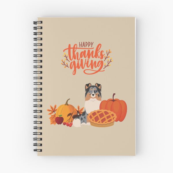 Item preview, Cute Sheltie with Orange Happy Thanksgiving Sign and Holiday Pie and Pumpkin designed and sold by SeasonalDogs.