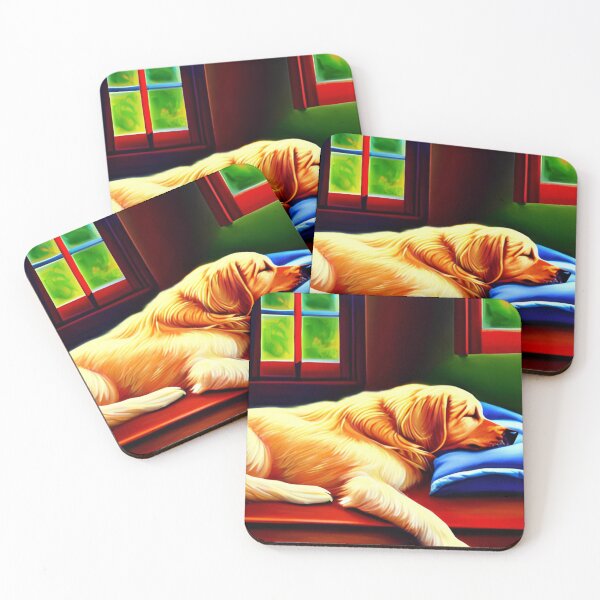 Item preview, Tired Golden Retriever, Sleeping Dogs designed and sold by GwendolynFrost.