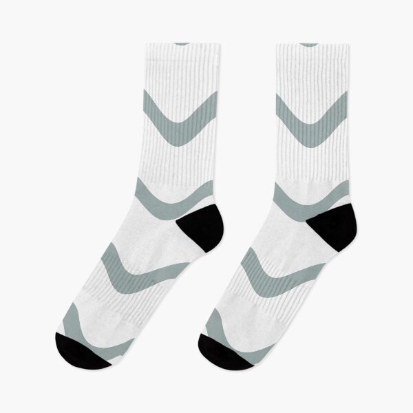Artikelvorschau, Muted Bluish Gray White Rippled Horizontal Stripe Pattern Pairs Valspar 2023 COTY Blue Arrow 5001-3C entworfen und verkauft von ColorOfTheYears.