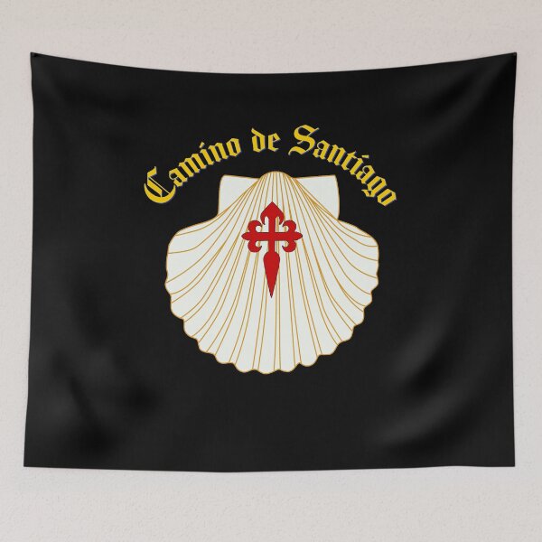Item preview, Camino de Santiago White Scallop Shell Saint James Cross designed and sold by Brasilia.