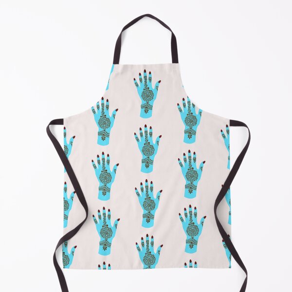 Item preview, Brown Henna on Fantasy Blue Hand designed and sold by HennaArtista.