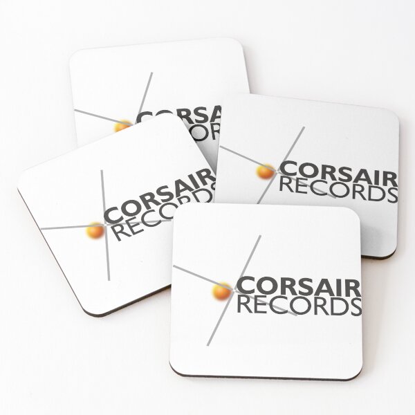 Item preview, Corsair Records Logo Black Text designed and sold by AdventuresNoise.