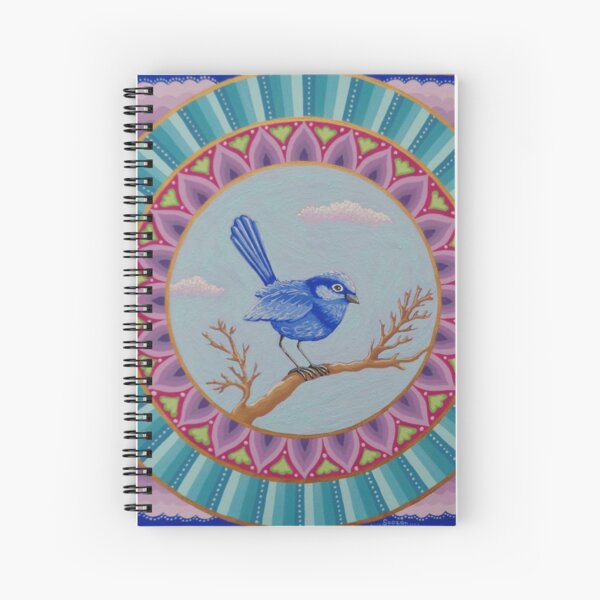 Item preview, Little Blue Fairy Wren Mandala designed and sold by Soozie Wray.