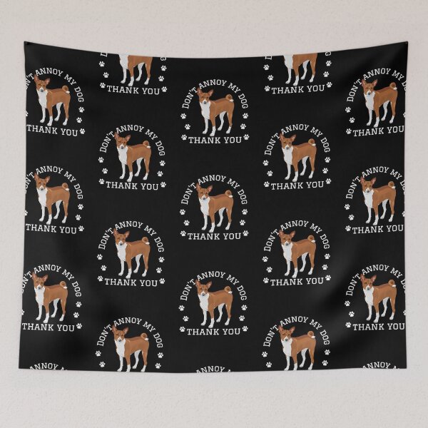 Item preview, Don't annoy my dog thank you funny Basenji dog design designed and sold by reka88.