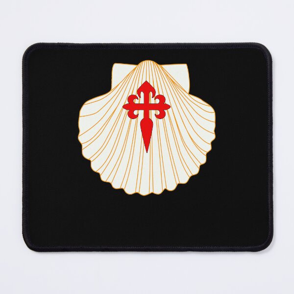 Item preview,  White Scallop with Red Cross Camino de Santiago de Compostela Shell Saint James Cross designed and sold by Brasilia.