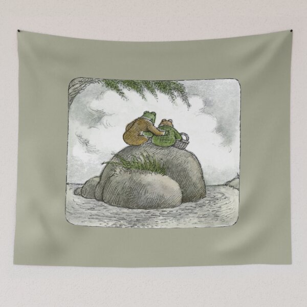 Item preview, Frog And Toad Sitting On A Rock designed and sold by PoeTatoes.