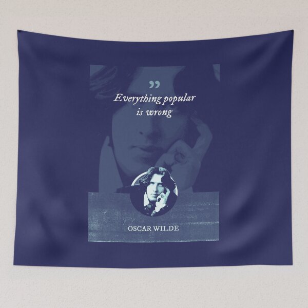 Item preview, Oscar Wilde - Everything popular is wrong designed and sold by Syahrasi.