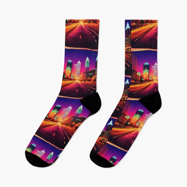 Artikelvorschau, Atlanta Neon Vaporwave entworfen und verkauft von ComicsFactory.