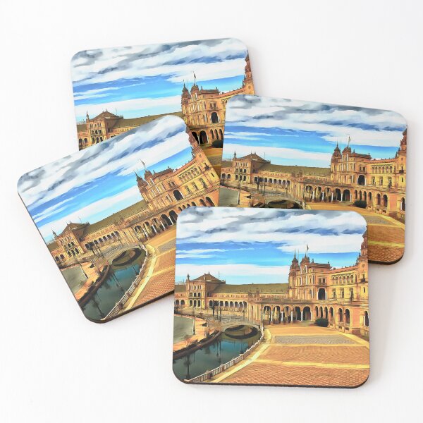 Item preview, Plaza de espana, Seville (Painting) designed and sold by cmphotographs.