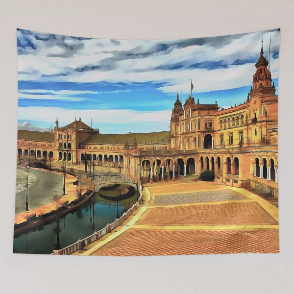 Artikelvorschau, Plaza de Espana, Sevilla (Gemälde) entworfen und verkauft von cmphotographs.