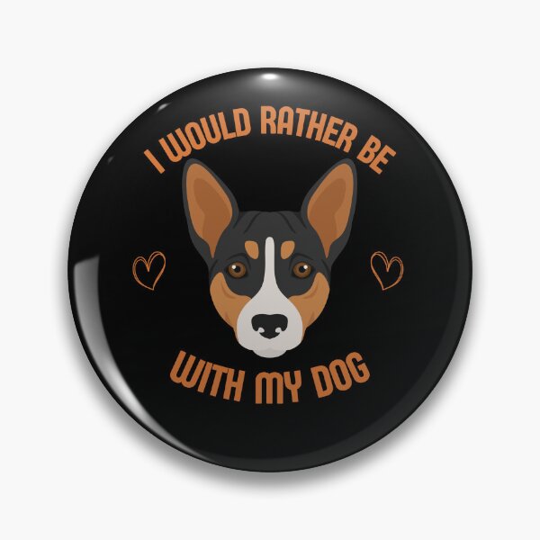 Item preview, I would rather be with my dog funny Basenji dog design designed and sold by reka88.
