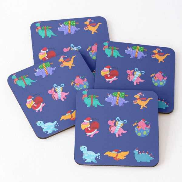 Item preview, Dinosaur Christmas Watercolor Stickers Pack designed and sold by TajfunX.