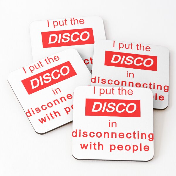 Item preview, I put the "disco" in disconnecting with people (#2) - antisocial introvert quote designed and sold by art-in-a-bottle.