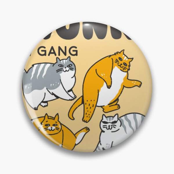 Item preview, Chonky Cat Gang Sticker designed and sold by RoundBoys.