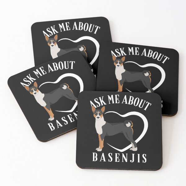 Item preview, Ask me about basenjis funny Basenji dog design designed and sold by reka88.