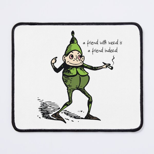 Item preview, A friend with weed is a friend indeed, illustration designed and sold by define design.