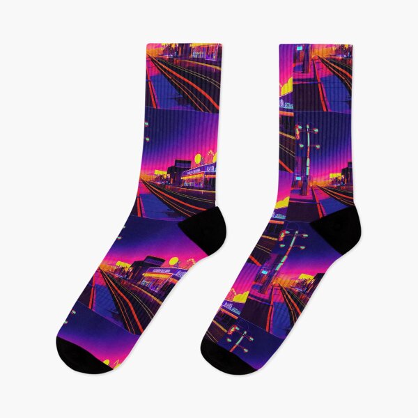 Item preview, Bakrsfield Neon Vaporwave designed and sold by ComicsFactory.