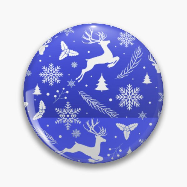 Item preview, Christmas patterns Christmas New Year toys gifts Christmas tree deer star antlers snowflakes twig white blue  designed and sold by ErisMerch.