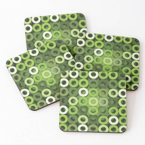 Item preview, Abstract modern green background with circles designed and sold by JoyColorLove.