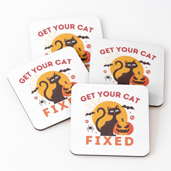 Item preview, Get Your Cat Fixed Halloween  designed and sold by OneDayCollected.