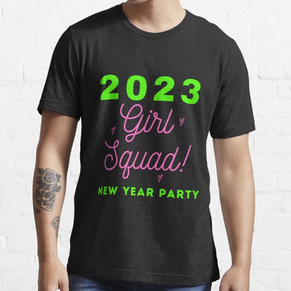 Happy New Year 2023 Nurse Glitter Pink Balloons Essential T-Shirt