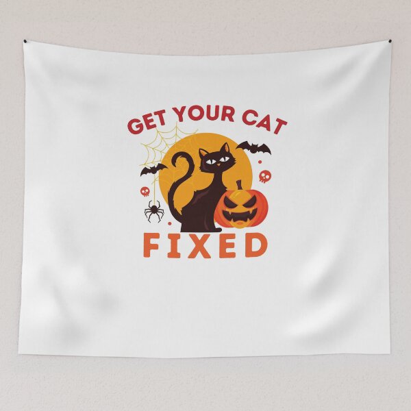 Item preview, Get Your Cat Fixed Halloween  designed and sold by OneDayCollected.