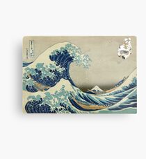 The Great Wave Off Katara Metal Print