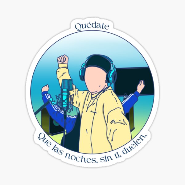 session 52 Quevedo" Sticker for Sale by MomosDrawing