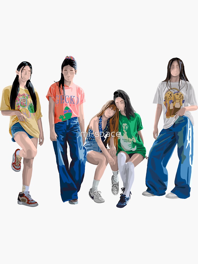 "New jeans sticker " Sticker for Sale by mispace Redbubble