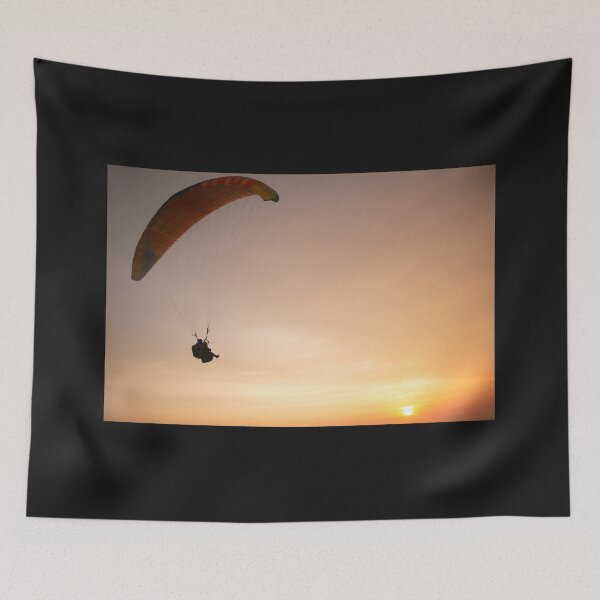 Item preview, Tandem paragliding closeup over the ocean designed and sold by kall3bu.