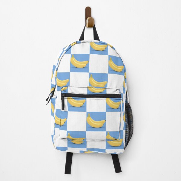 Item preview, Banana checkered pattern blue white designed and sold by TipTopTapo.