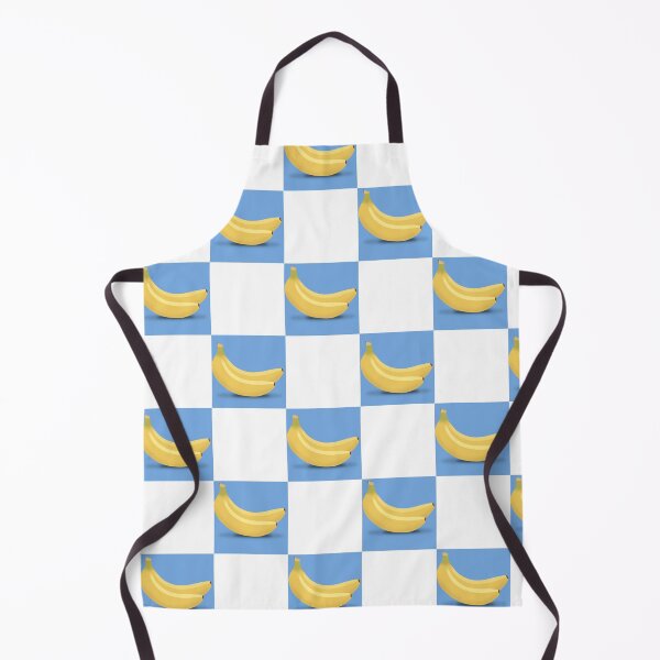 Item preview, Banana checkered pattern blue white  designed and sold by TipTopTapo.