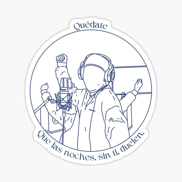 session 52 Quevedo" Sticker for Sale by MomosDrawing